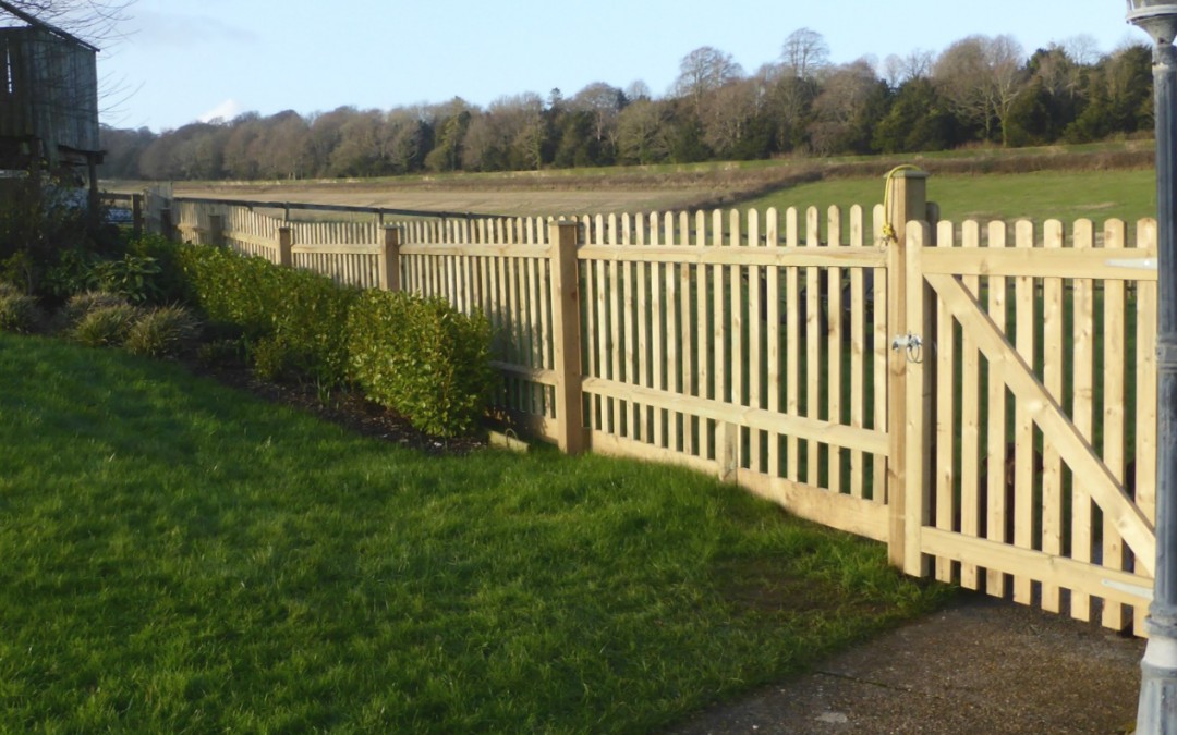 New garden fence