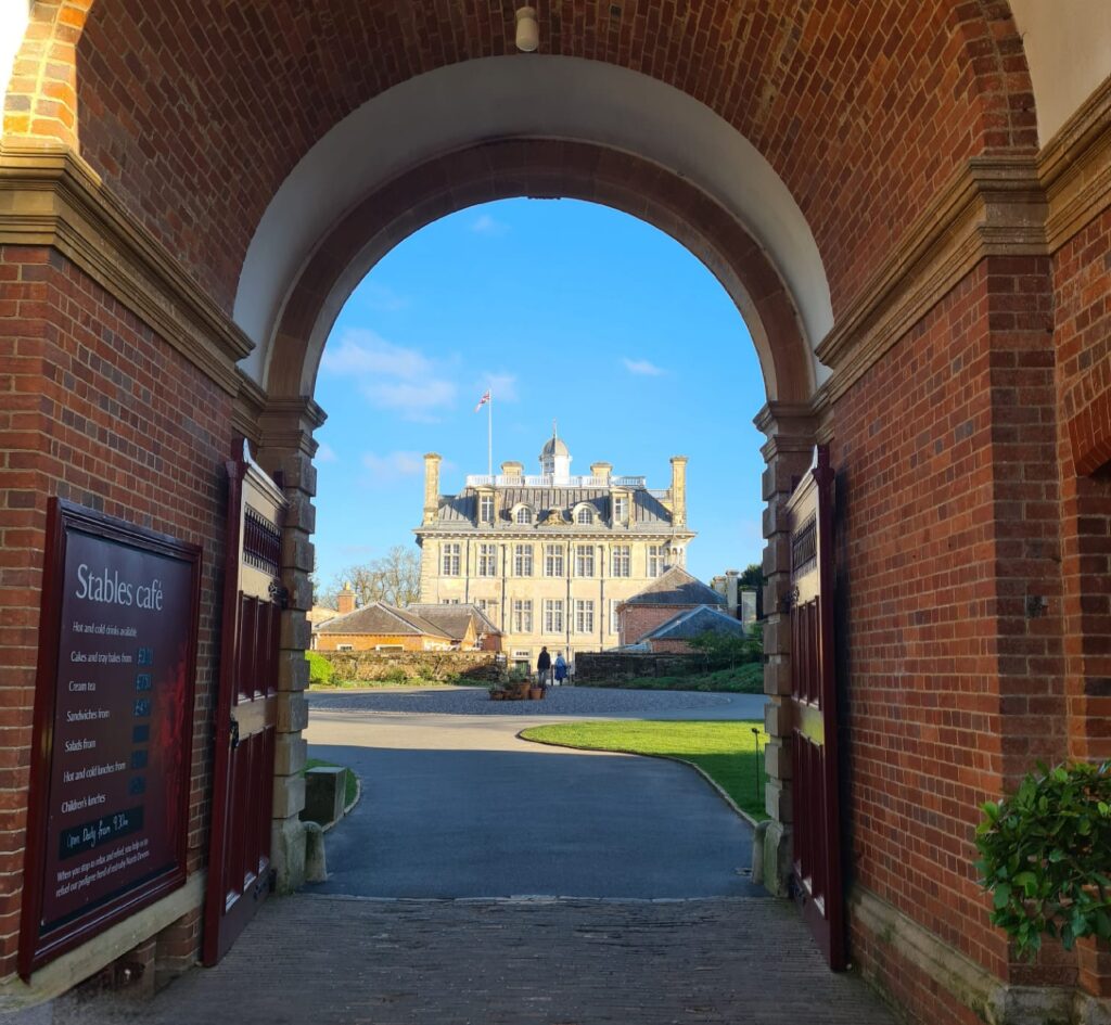 Kingston Lacy through the stable arch